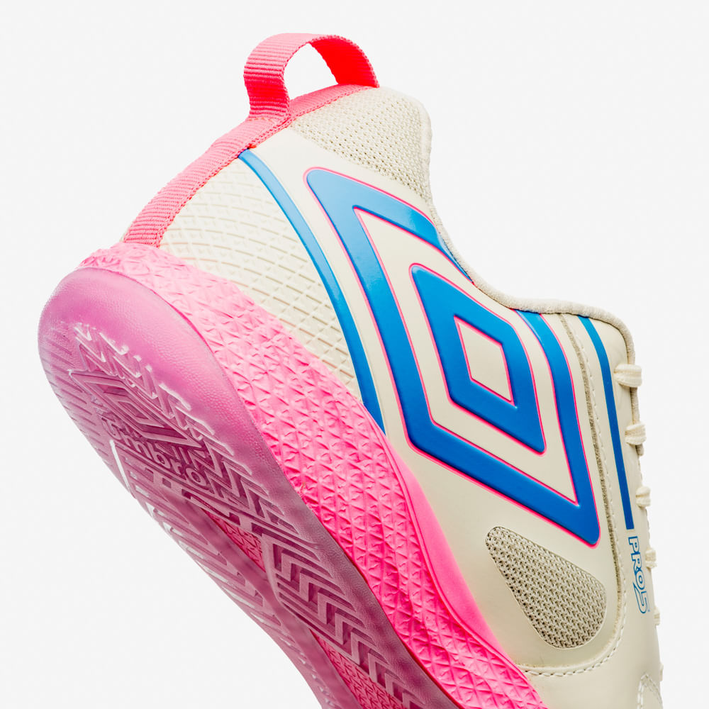 Chuteira Futsal Umbro Pro 5 Bump Rosa