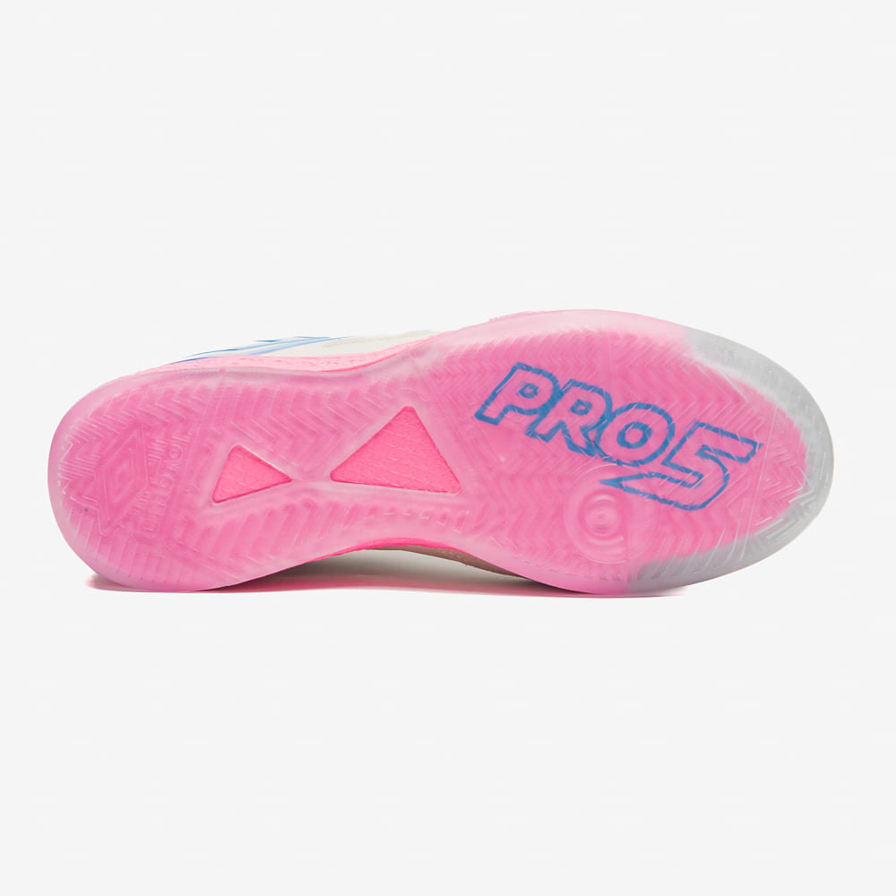 Chuteira Futsal Umbro Pro 5 Bump Rosa