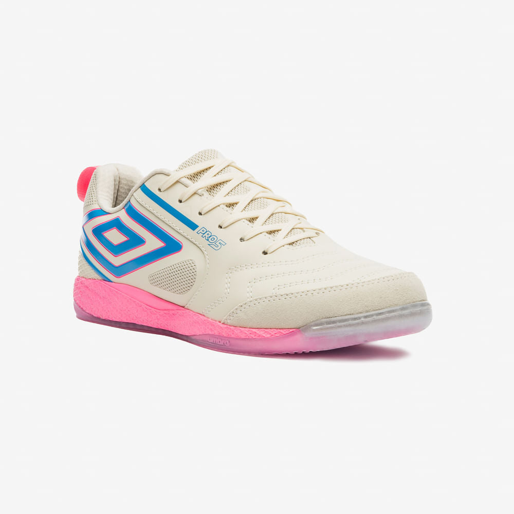 Chuteira Futsal Umbro Pro 5 Bump Rosa